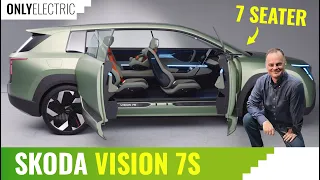 Skoda Vision 7S - The EV that will take Skoda to the next Level !