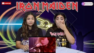 Two Girls react To Iron Maiden - Run To The Hills (Official Video)