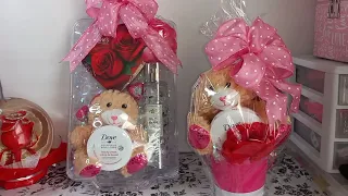 Two Quick And Easy Last Minute DIY Valentines Day Gift Basket Ideas