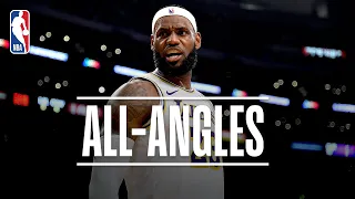ALL-ANGLES: LeBron's INSANE No-Look, Over-the-Shoulder Dime! | 2019 NBA Preseason