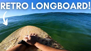 RAW SURFING POV | RETRO LONGBOARD SURF SESSION | PERFECT CONDITIONS