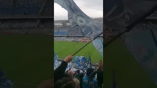 Stadio Maradona spettacolo all ingresso in campo Napoli-Salernitana