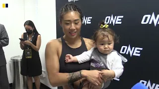 Angela Lee says Ham Seo Hee next after beating Stamp Fairtex | ONE X post fight interview