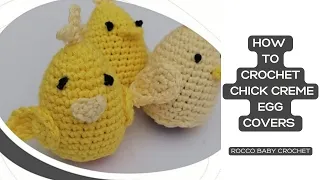 HOW TO CROCHET CHICK CREME EGG COVERS! EASTER CROCHET IDEAS