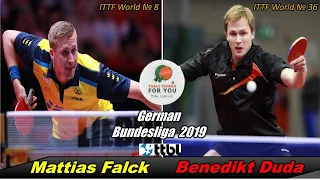 Benedikt Duda vs Mattias Falck I German Bundesliga 2019-2020 I TTBL I Маттиас Фальк - Бенедикт Дуда