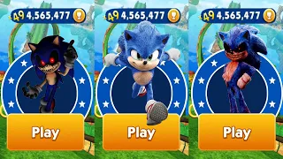 Sonic Dash - Sonic.EXE Movie Sonic vs All Bosses Zazz Dr.Eggman - All Characters Unlocked Run