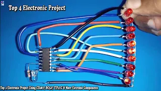 Top 4 Electronic Project Using CD4017 BC547 TIP41C & More Eletronic Components