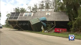 Storm surge from Hurricane Idalia moves mobile homes, collapses walls in Steinhatchee