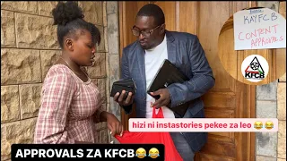 KFCB APPROVALS 😂😂😂😂 WANGEWEZA KWELI ? ama tungewacha wahangaike na approvals 😂😂😂😂😂😂😂