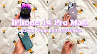 Aesthetic Unboxing: NEW 2022 iPhone 14 Pro Max in Deep Purple + AirPods Pro + cute accessories