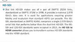 Standards and Uses of SDI and HD-SDI in Video Transmission