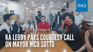 Ka Leody pays courtesy call on Mayor Vico Sotto