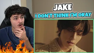 ENHYPEN JAKE - I Don’t Think I’m Okay (Bazzi Cover) REACTION!