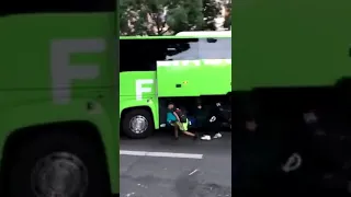 Stealing Luggage From a Moving Bus in France