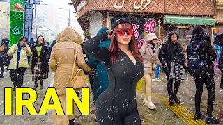 Real Amazing IRAN 🇮🇷 A snowy Day in Tehran ایران ❄️