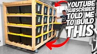 How To Build A Double Sided Mobile Storage Unit START To FINISH!