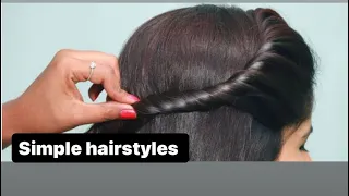 Simple hairstyles #hairstyle #simple #rimzimpawar#hairtutorial #hairstylist