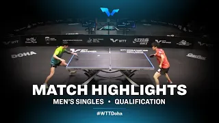 Cho Daeseong vs Masaki Yoshida | WTT Contender Doha 2021 | Men's Singles | QUAL Highlights