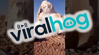 Man Splits Massive Stone Easily and Quickly || ViralHog