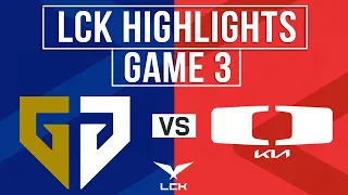 GEN vs DK Highlights Game 3 | LCK 2024 Spring Playoffs R2 | Gen.G vs Dplus KIA