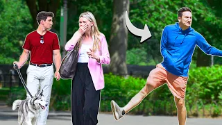 FUNNY Fart Prank in Central Park! Farting on RACCOONS?