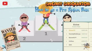 Sneaky Sasquatch Record - How to do a good Pro Slalom Run [Apple Arcade]