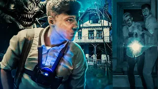 EXPLORING A TERRIFYING ESCAPE HOUSE - ALONE IN THE DARK HAUNTED HOUSE w/ 8-BITRYAN #ad