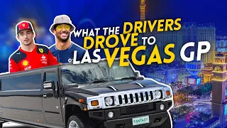 What the F1 DRIVERS drove to the LAS VEGAS GP!