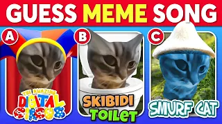 GUESS MEME & WHO'S SINGING 🎤🎵 🔥| Chipi Chipi Chapa Chapa Cat, The Amazing Digital Circus, Tenge Song