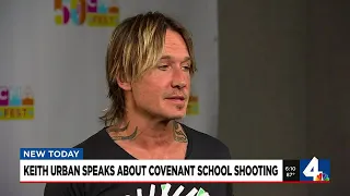 Keith Urban speaks about Covenant School shooting