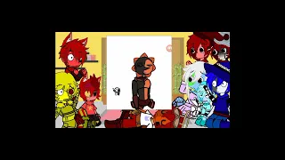 Past TSAMS and TLAES react to BLOODMOON 1'S DEATH!? (+FC and Foxy from TMAFS)