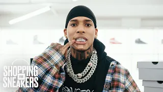 NLE Choppa Goes Shopping for Sneakers at Kick Game