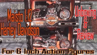 Harley Davidson Maisto 1:12 Scale Motorcycles For 6 Inch Scale Action Figures Review