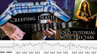 Metallica - Creeping Death guitar solo lesson (with tablatures and backing tracks)