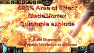 Pop legions without moving. 675% AoE Blade Vortex Showcase - Path of Exile 3.21