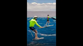 Fun Foil Surfing Downwinder Run Hawaii | Wing Foil + SUP Foiling | Maui to Molokai 2022 |