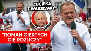 Tusk do Kaczyńskiego: Giertych rozliczy cię bardzo precyzyjnie