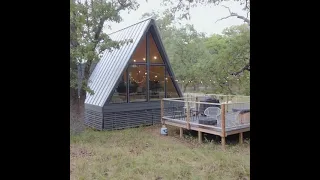 Modern Tiny a frame Cabin With Pool and Fire Pit Credit To @MikeWillTravel