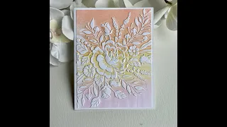 Embossing Folders and Ink Blending on a Gel Plate