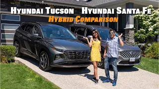 2022 Hyundai Tucson Hybrid and Santa Fe Hybrid Comparison // Which One to Buy?