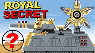 "Secret Technology - will it help the King?" -  Cartoons about tanks