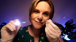 ASMR Face Exam & Skin Exam With Blackhead Extraction