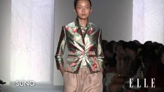 Suno 2013 S/S Runway Show | New York Fashion Week | ELLE TV