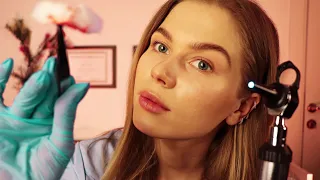 ASMR E.R Nurse RP Wound Care and Eye Exam for Concussion