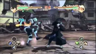 Naruto Ninja Storm 2 - Akatsuki Sasuke VS Killer Bee