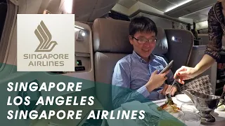 Singapore Air Business & Economy Class | Singapore - Narita - Los Angeles SQ11 / SQ12 (2018)