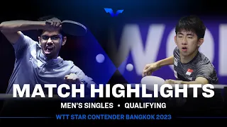 Pang Yew En Koen vs Manav Vikash Thakkar | MS Qual | WTT Star Contender Bangkok 2023