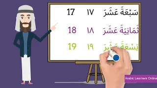 Learn Arabic Numbers from 21 to 30 with English and animateed video