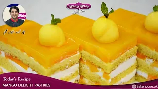 MANGO PASTRY DELIGHT-A MONARCHY OF MANGO DELIGHTS| ENGLISH SUBTITLES| EASY MANGO DESSERT|MILKYZ FOOD