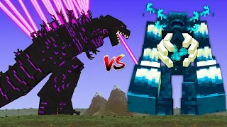 SHIN GODZILLA vs WARDEN MUTANT in Minecraft